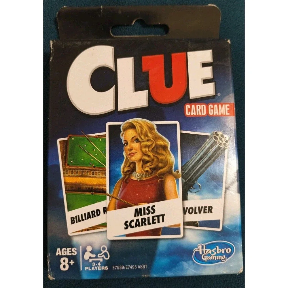 2018 Clue Mystery Detective Card Game New In Damaged Box